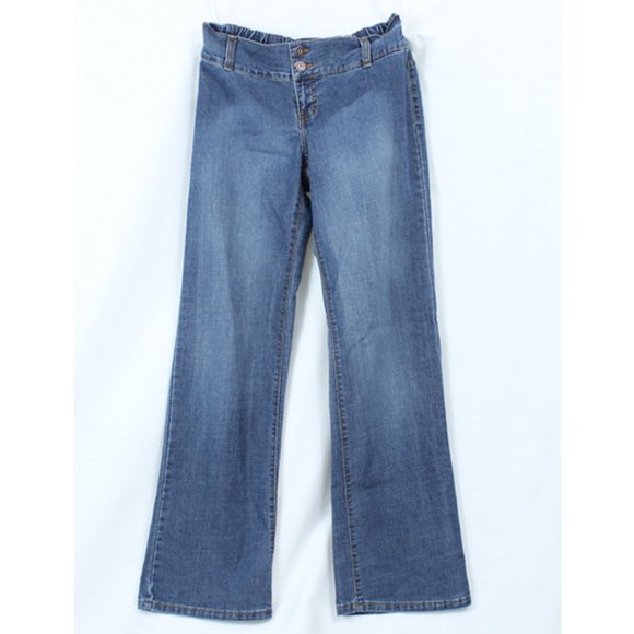 00s Vintage Thyme Maternity Wide Leg Jeans Size XS - Picture 1 of 3